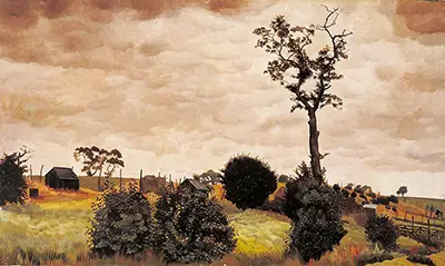 Tree and Chicken Coops, Wangford Stanley Spencer
